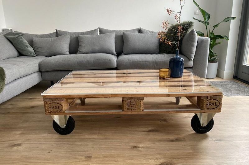 Zelf tafel maken met pallets
