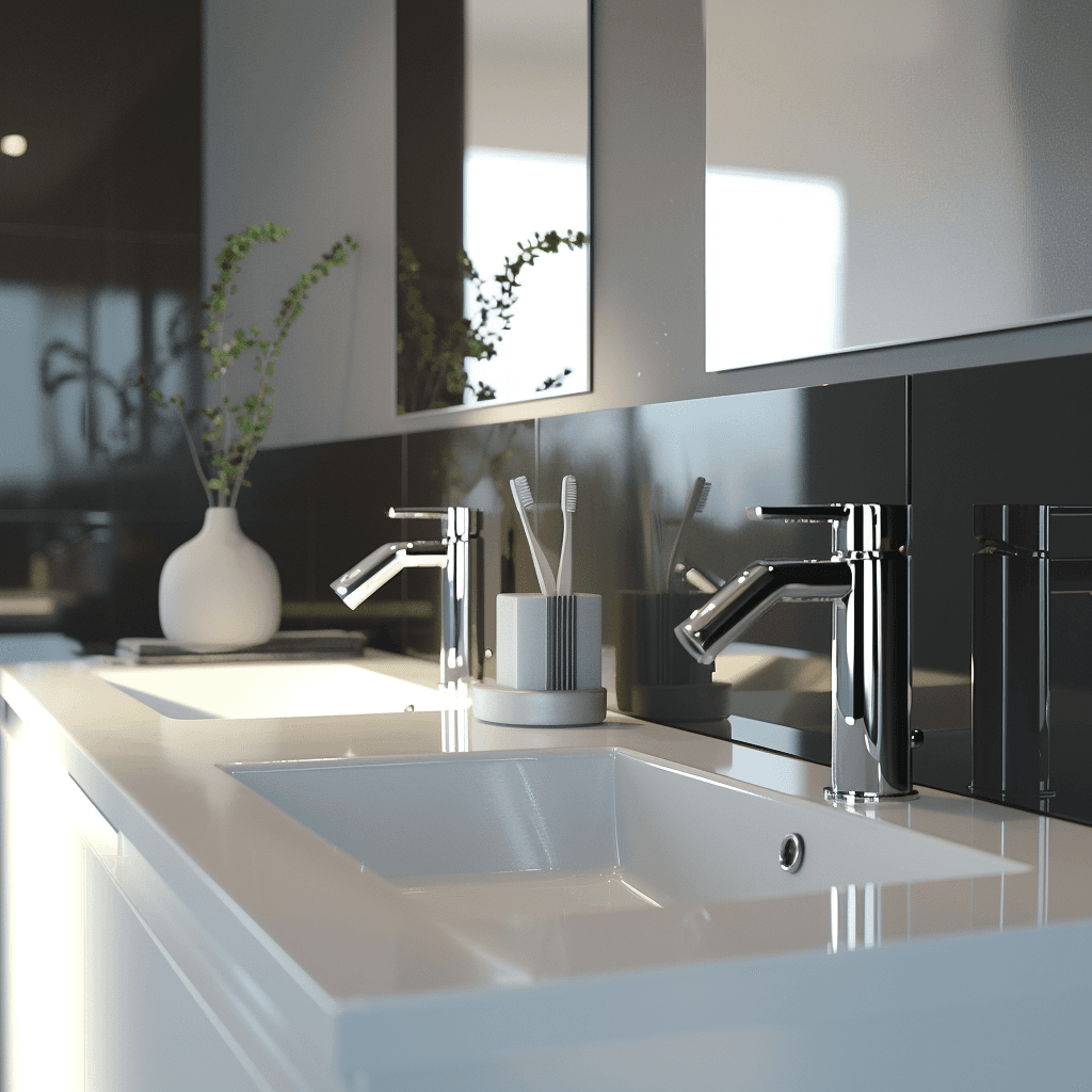 Spatscherm badkamer