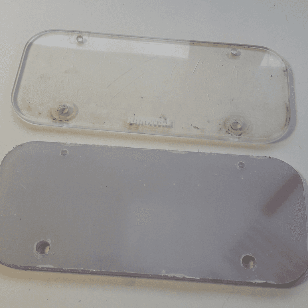 Kleine polycarbonaat bootruiten