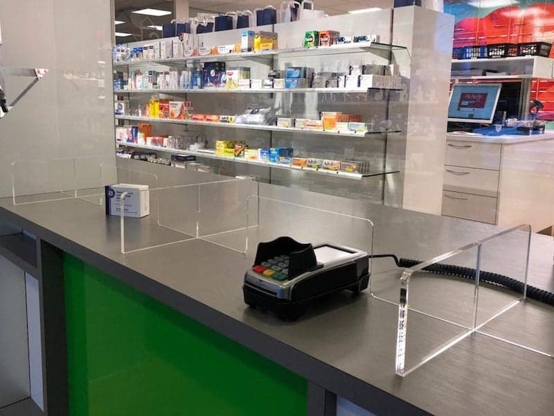 Afscherming breed pinapparaat