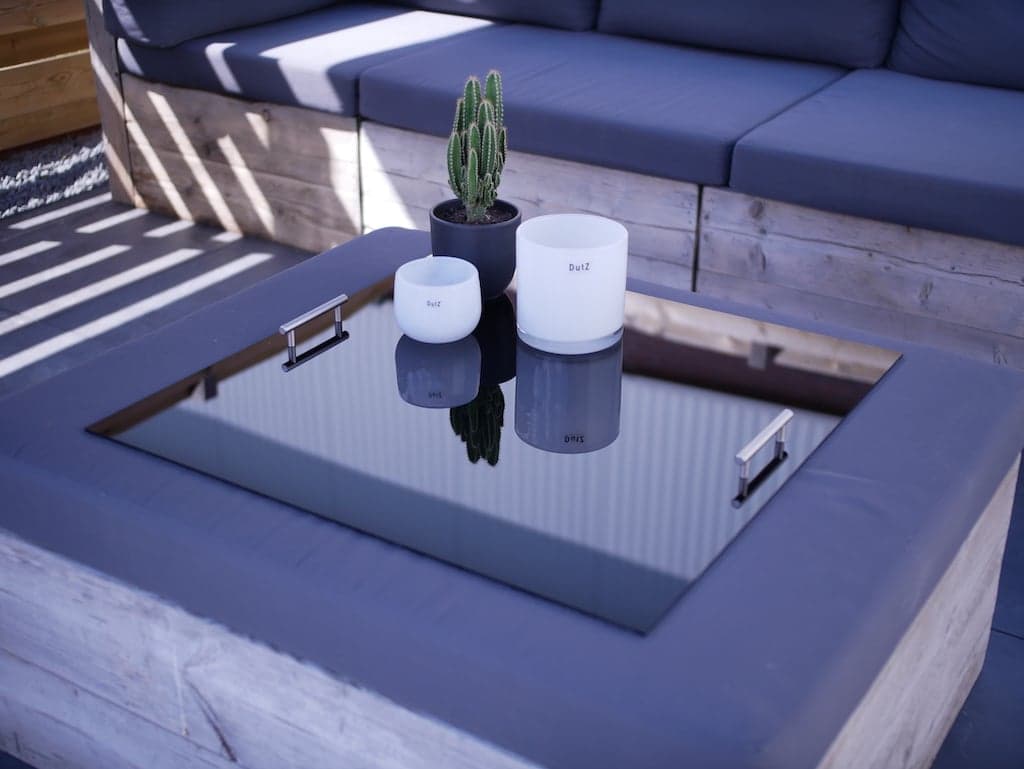 Dienblad plexiglas voor hocker