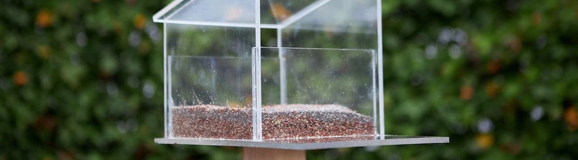 Vogelvoederhuisje maken banner