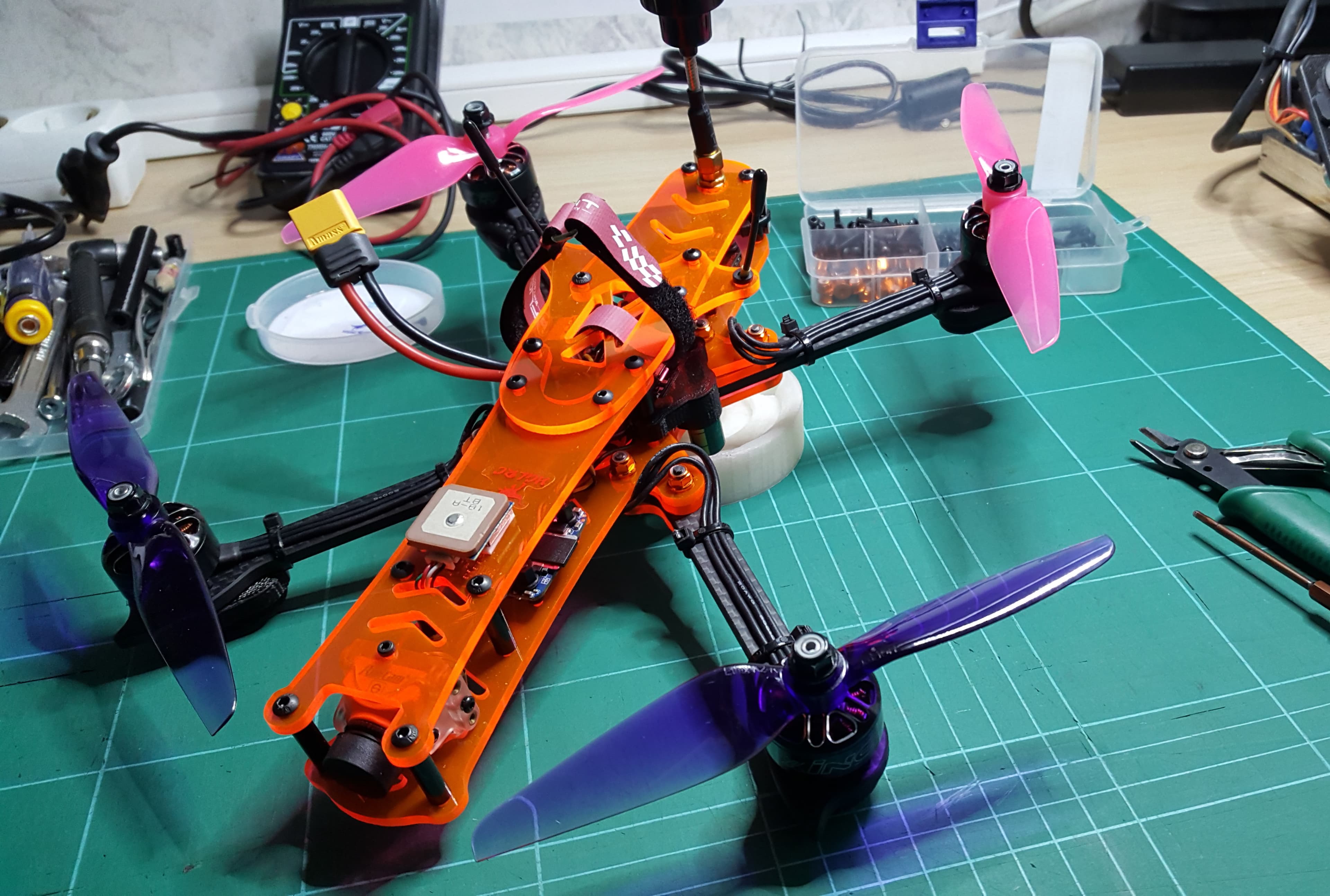 Race drone plexiglas