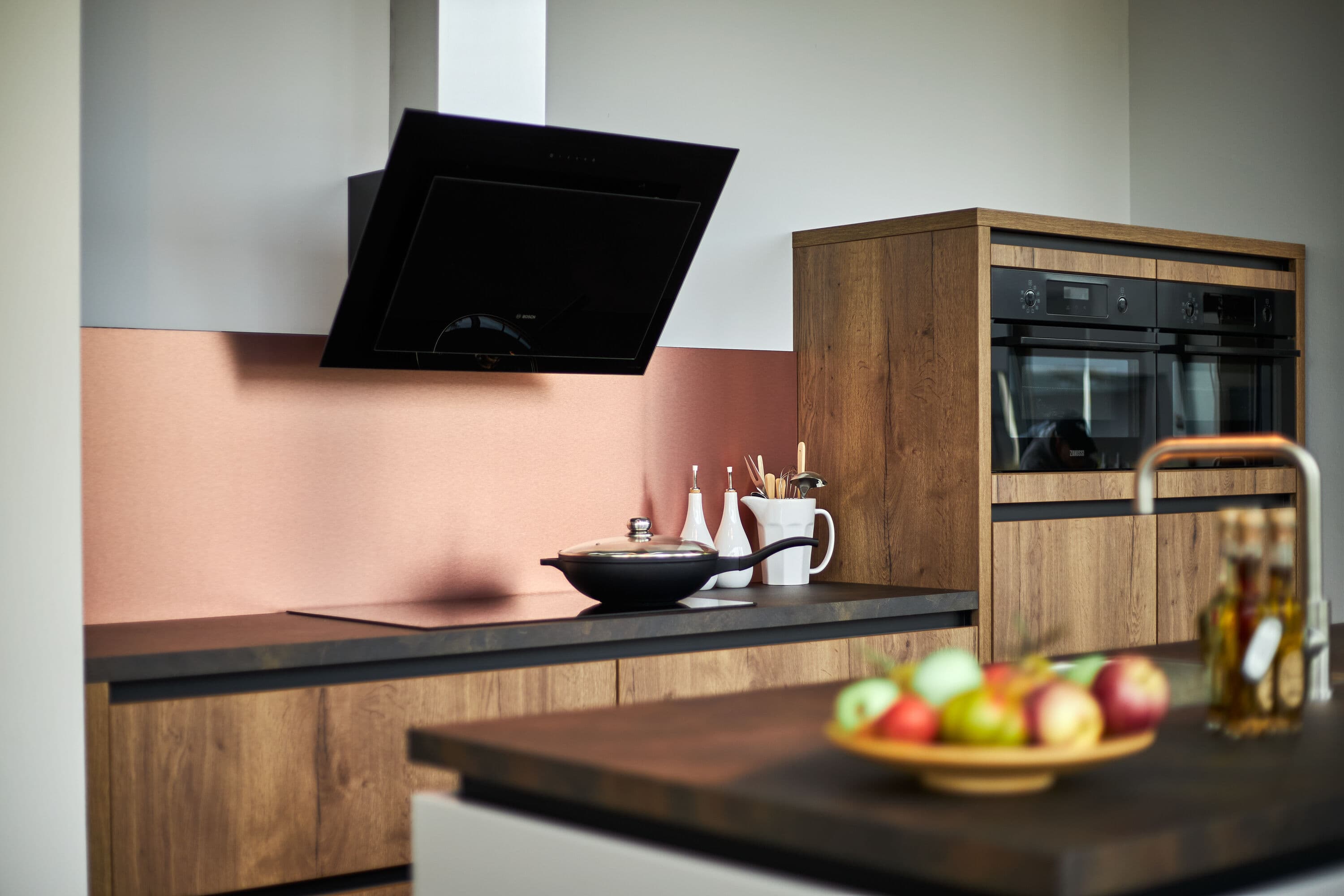 achterwand voor keuken koper