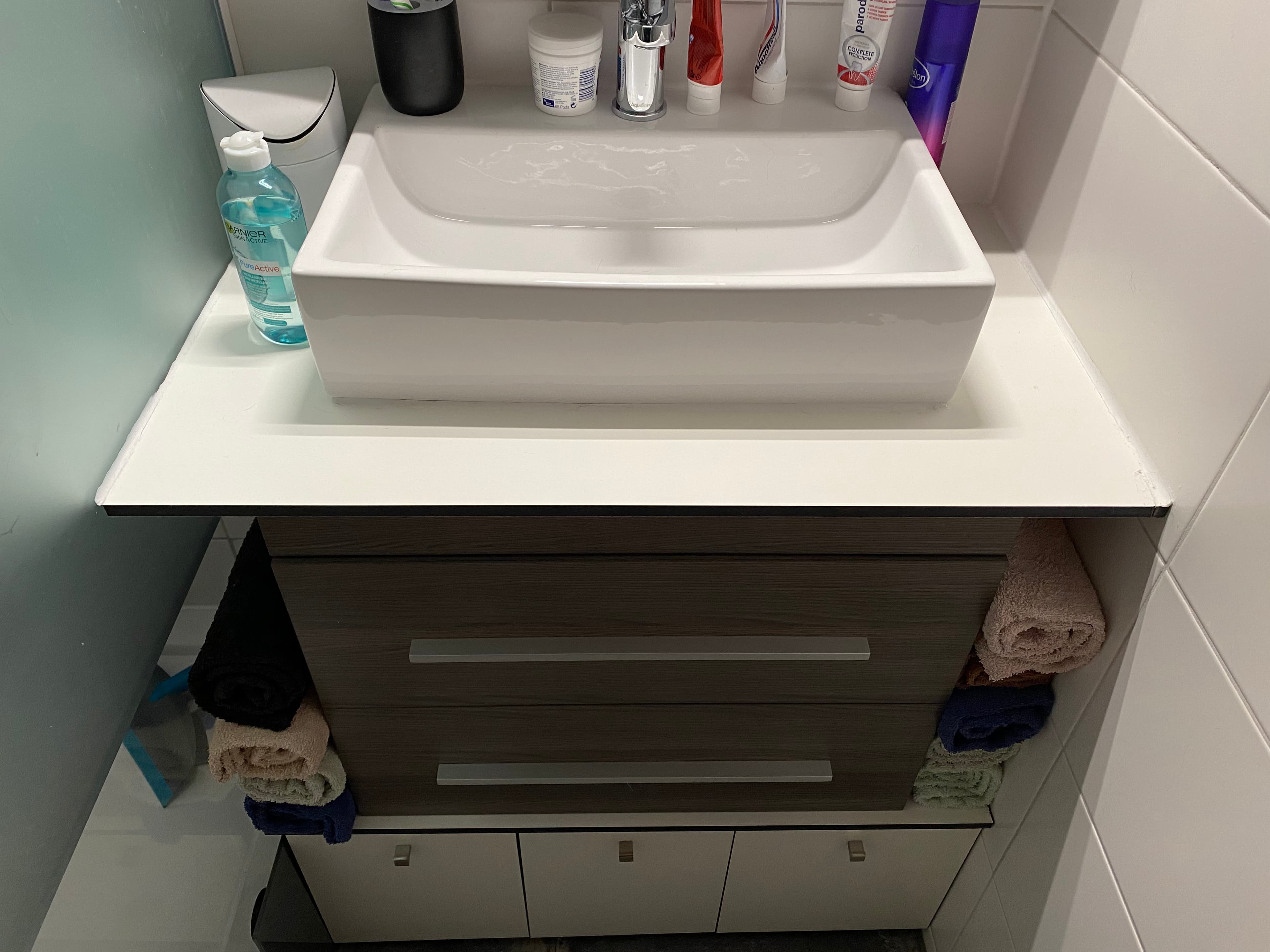Badkamer vernieuwing kast