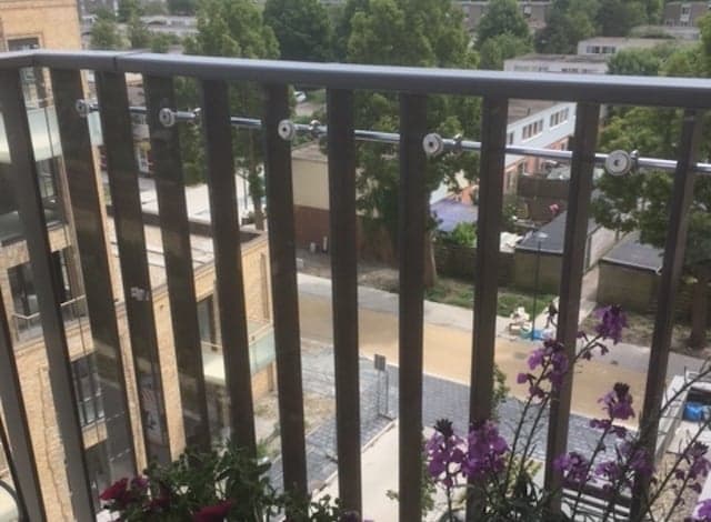 Balkon windscherm van plexiglas