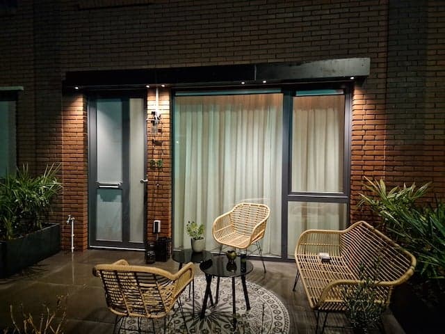Buitenkoof met spots van HPL