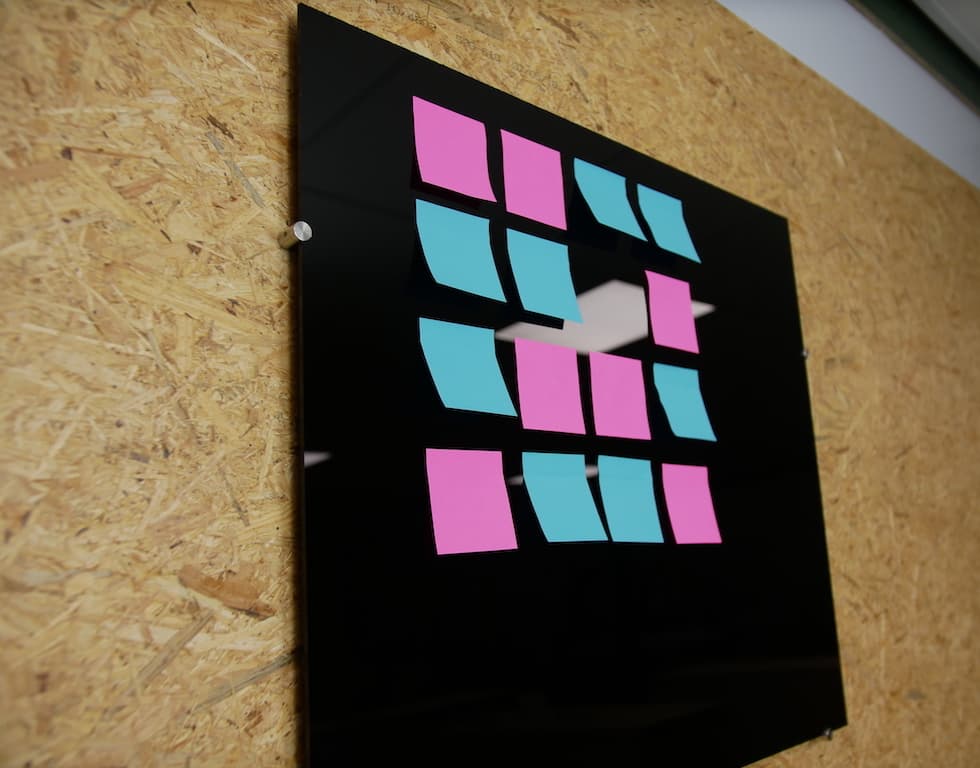 DIY memobord van kunststof