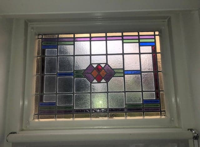 Glas-in-lood voorzetraam van plexiglas