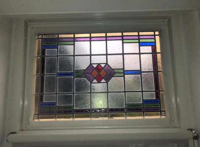 Glas-in-lood voorzetraam van plexiglas
