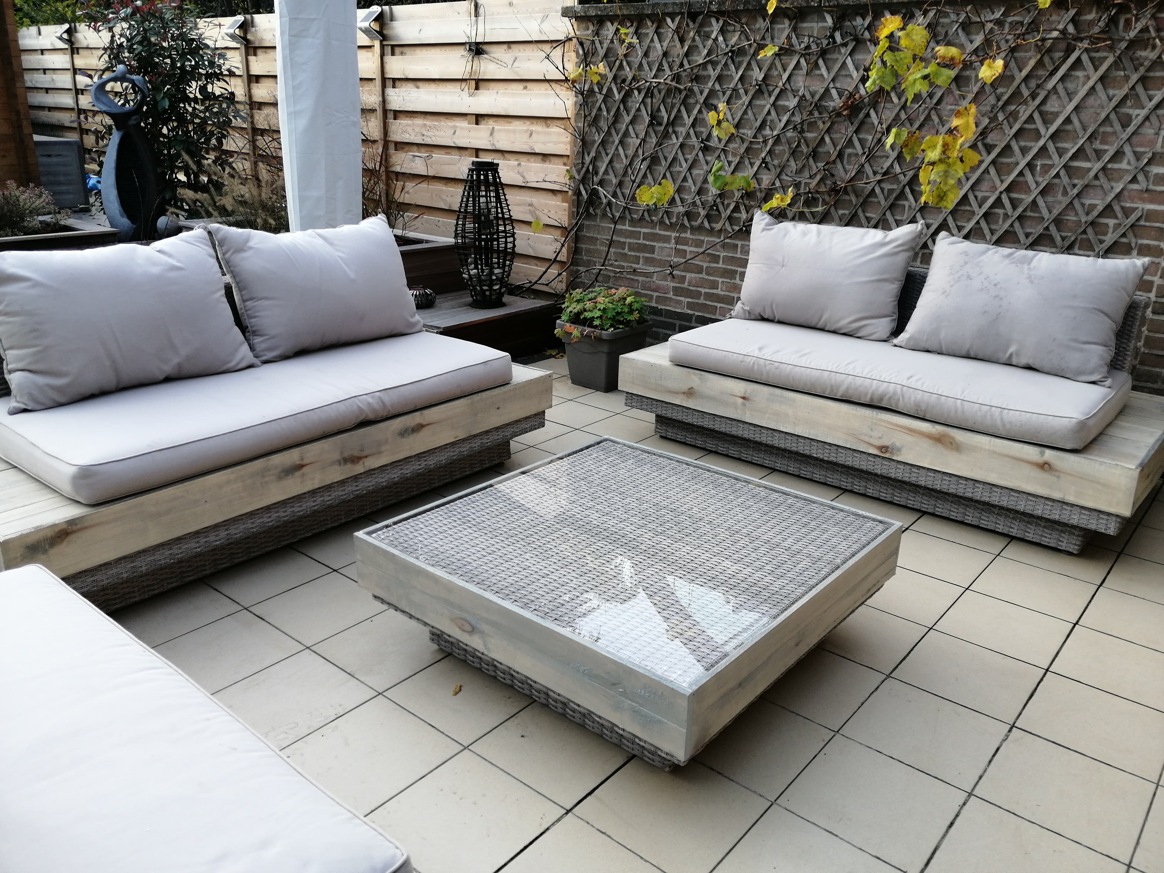 Loungeset tafelblad