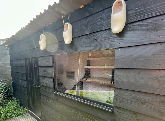 Kippenhok met uitneembaar raam van kunststof 1 kopie