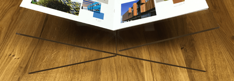 Plexiglas boekenstandaard zelf maken