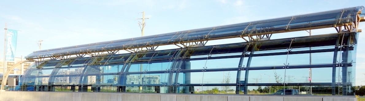 Polycarbonaat buigen windscherm