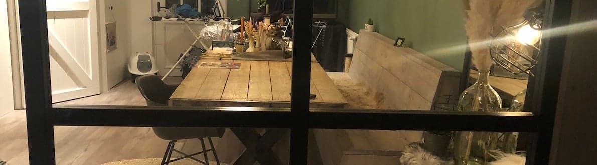 Roomdivider zelf maken banner