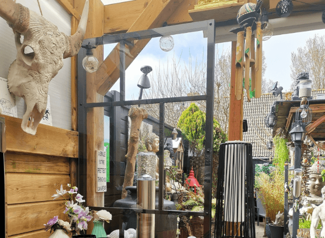 Veranda windscherm van plexiglas