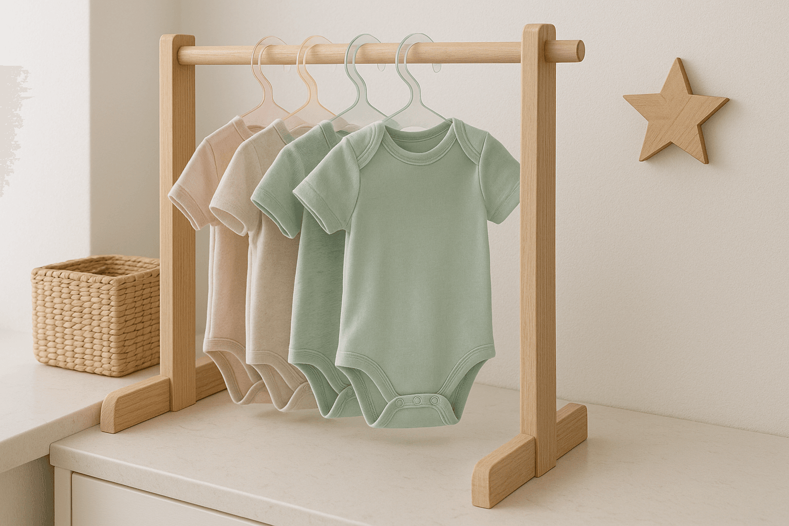 Plexiglas kledinghangers voor de babykamer | Kunststofplatenshop.nl