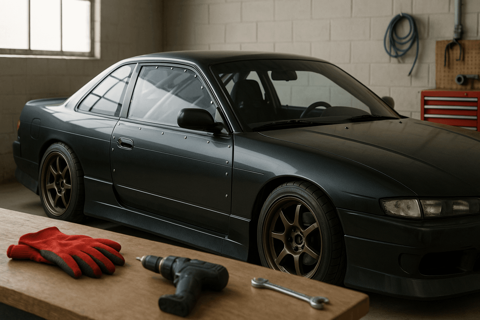 Driftauto raam | Kunststofplatenshop.nl