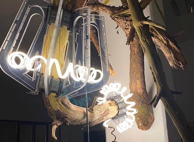 Lamp van gerecycled plexiglas