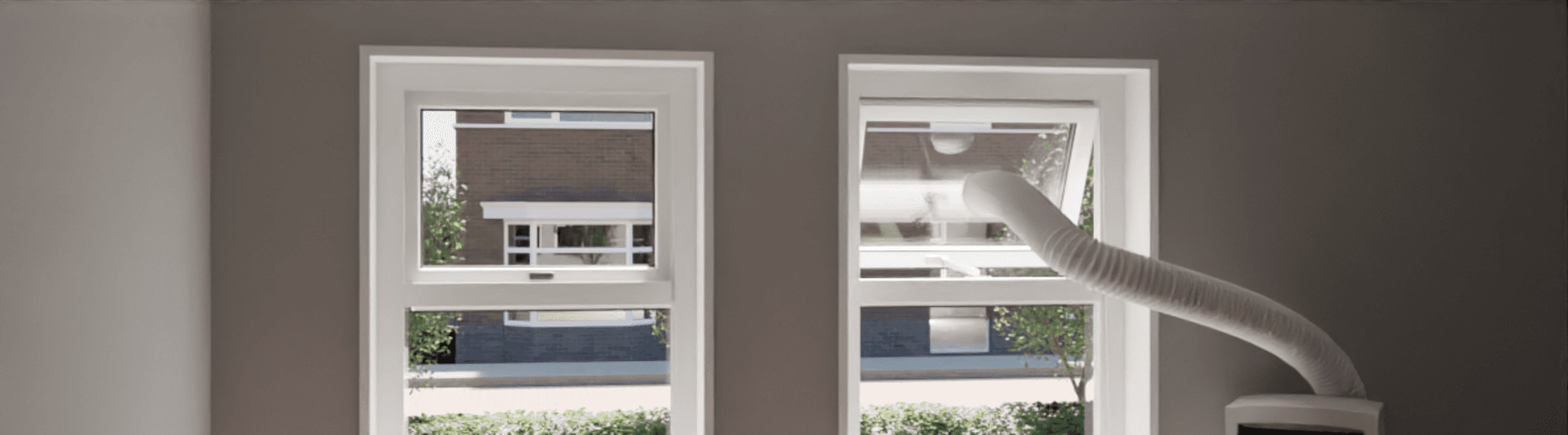 Raamafdichting airco voor een uitzetraam