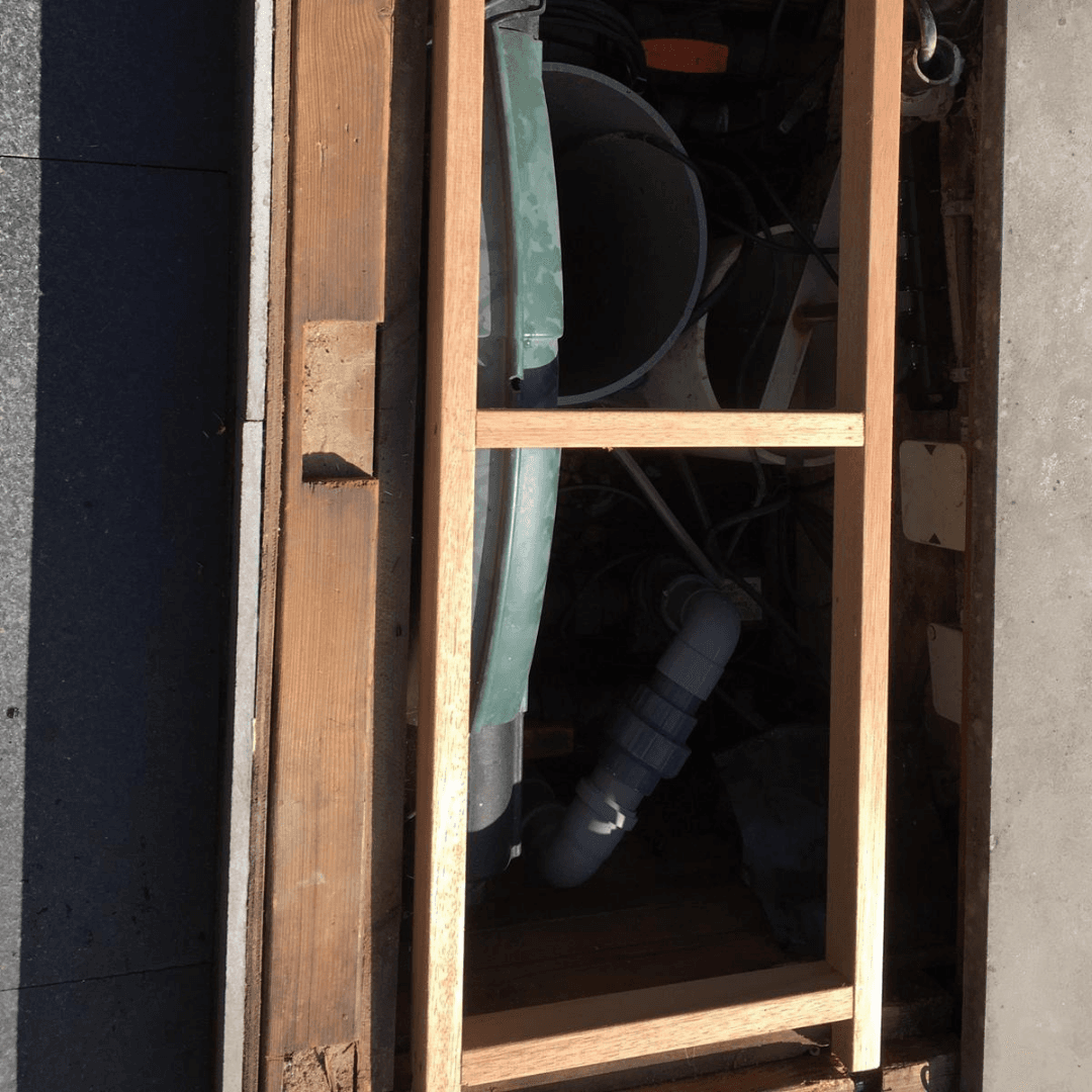 houten frame voor alupanel plaat kunststofplatenshop.nl