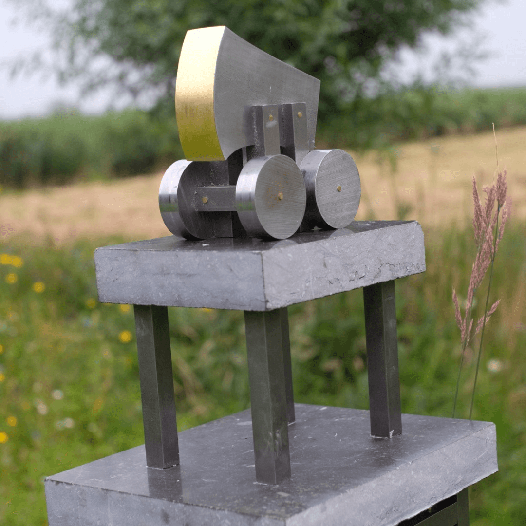 kunstbeeld van plexiglas® en metaal