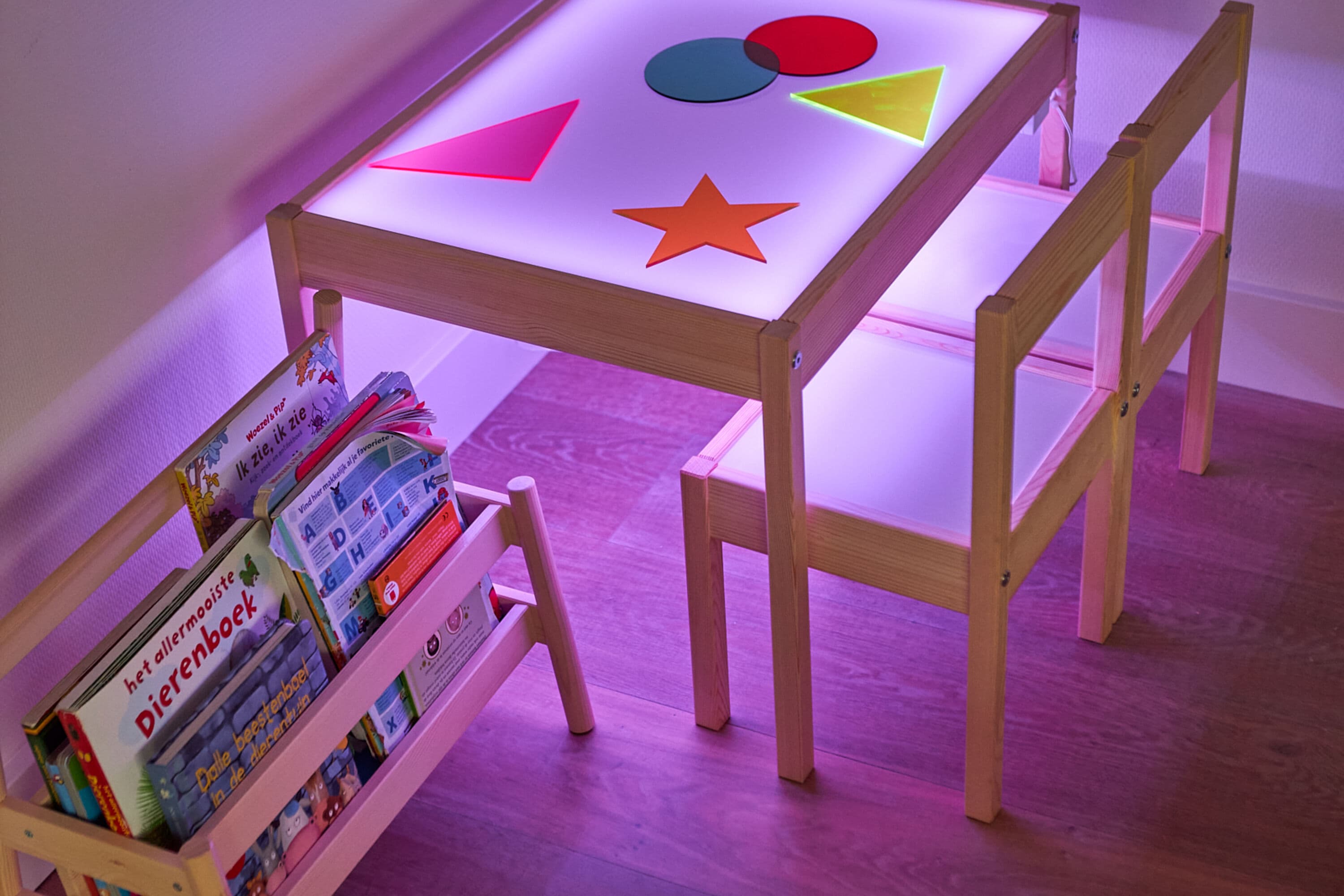 lichttafel-roze-kleur
