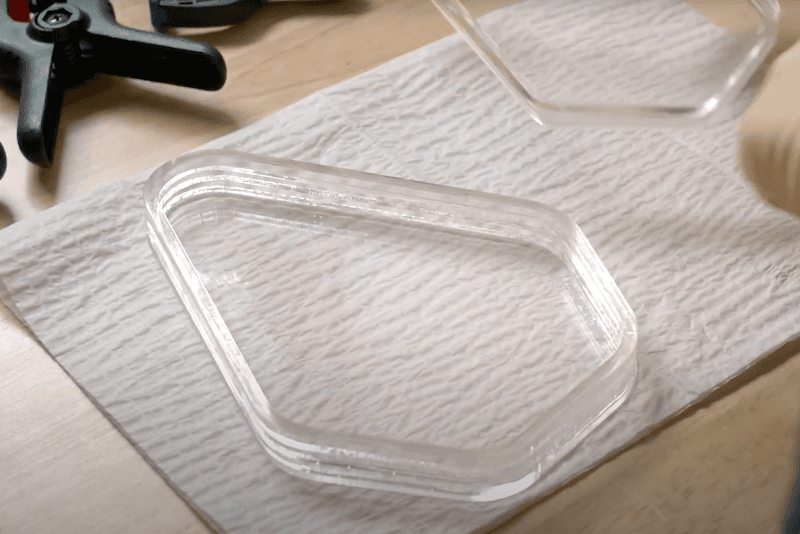 mal maken voor epoxy met plexiglas