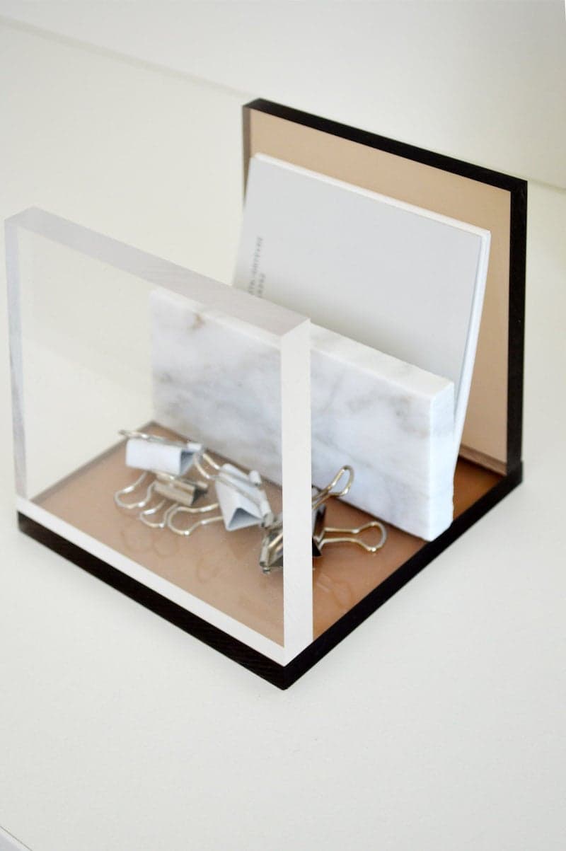 plexiglas bakje kantoorartikelen