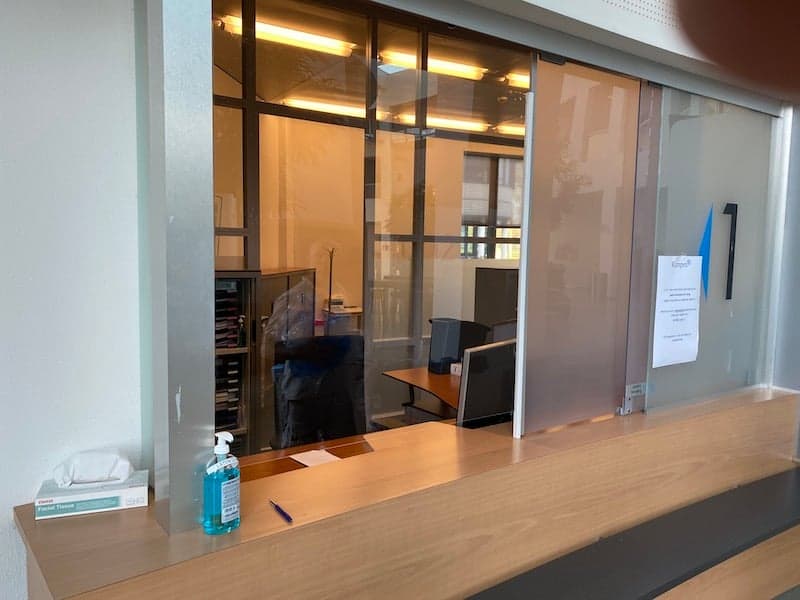 Plexiglas baliescherm stadhuis kampen