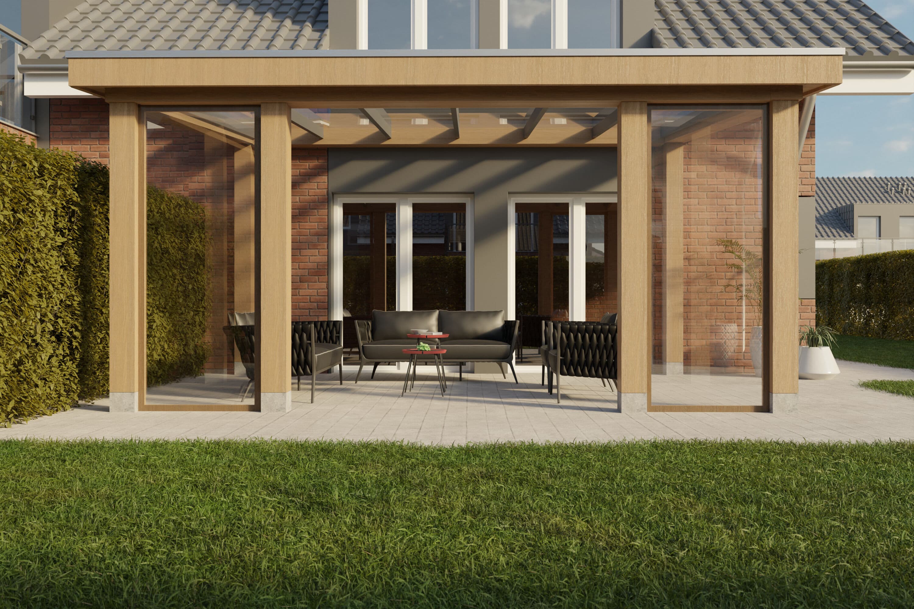 Windscherm veranda