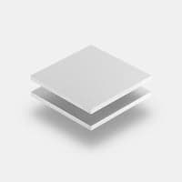 Assortiment geschuimd PVC wit
