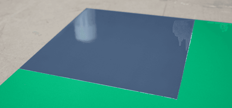PVC verven - eindresultaat