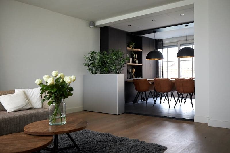 room divider verrijdbare plantenbak