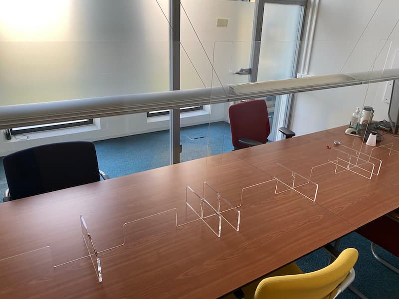 staande plexiglas afscherming stadhuis kampen