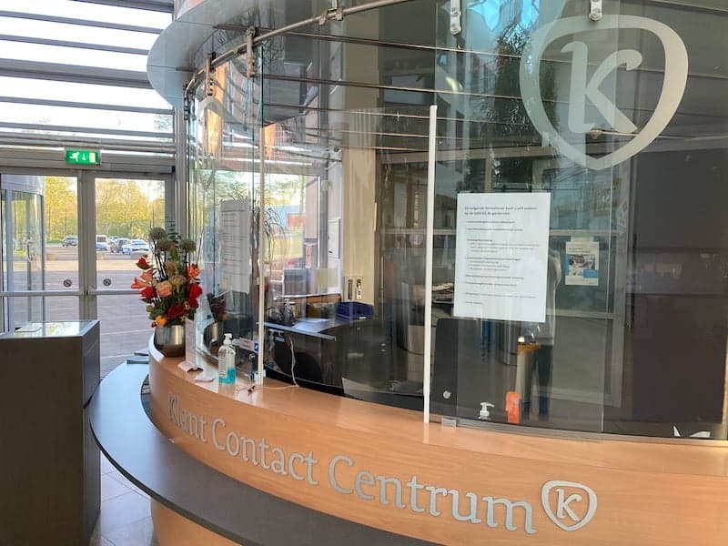 Stadhuis kampen plastic afscherming