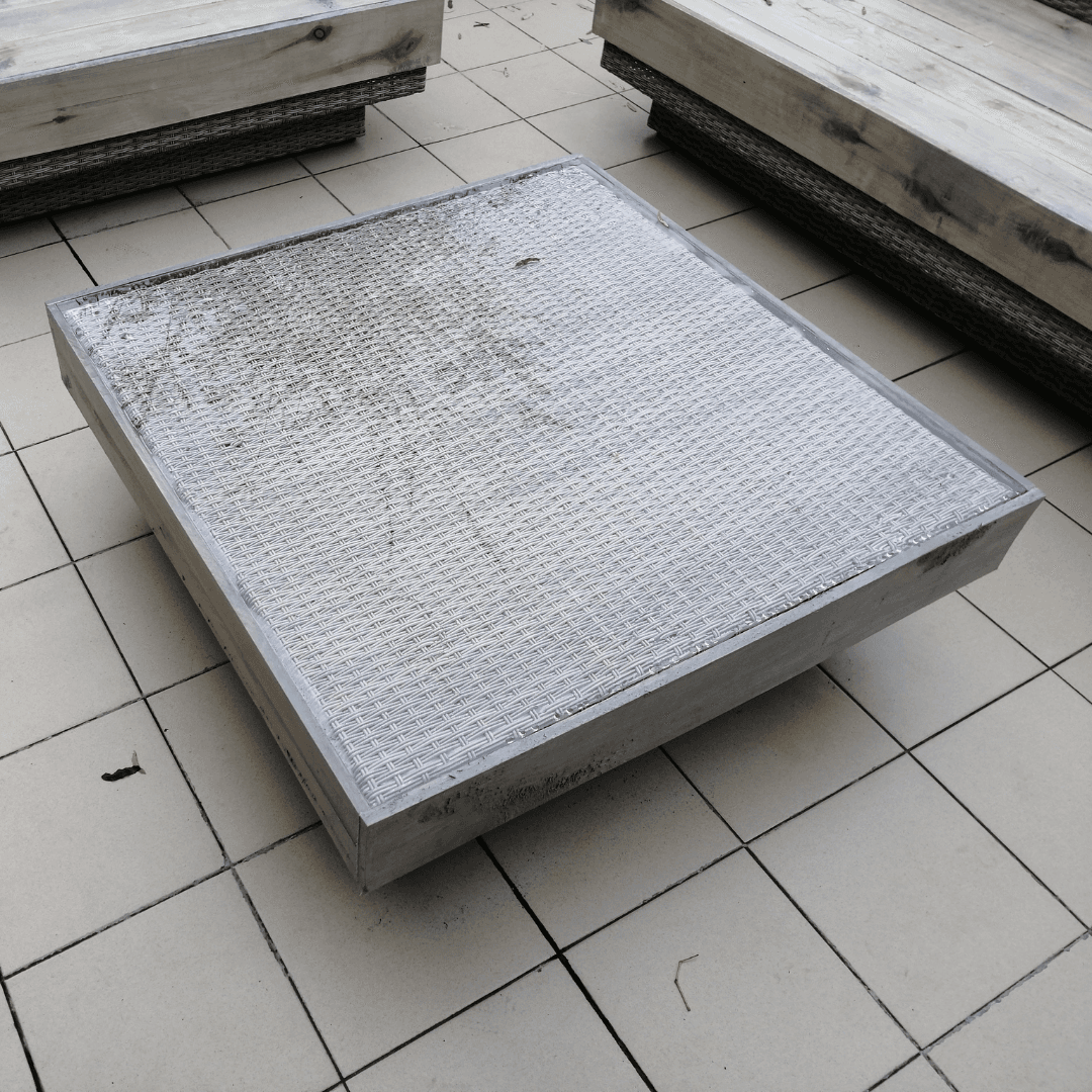tafelblad plexiglas voor bijzettafel buiten