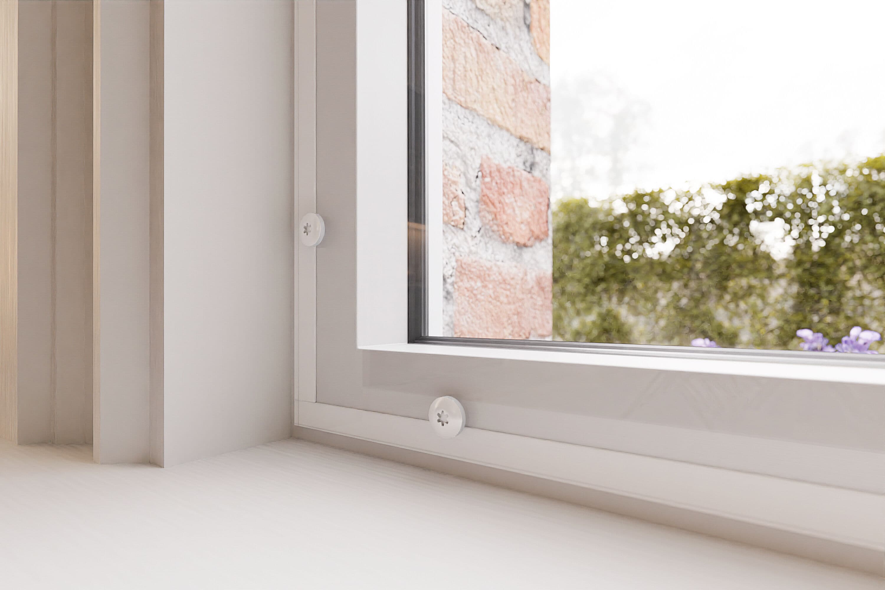 Voorzetramen vast close-up