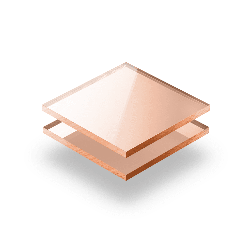 Plexiglas spiegel rosé goud