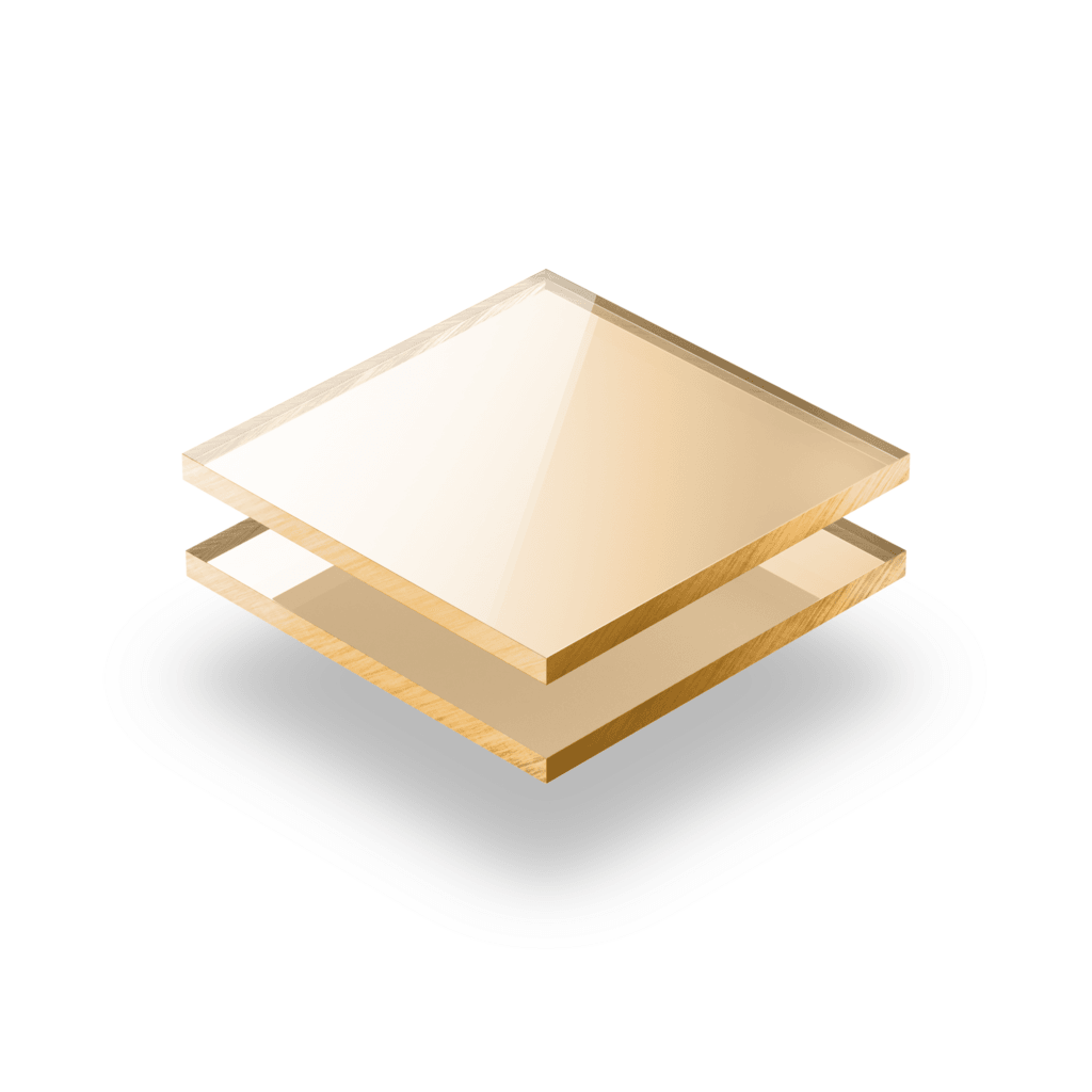 Acrylglasplatte spiegel Gold