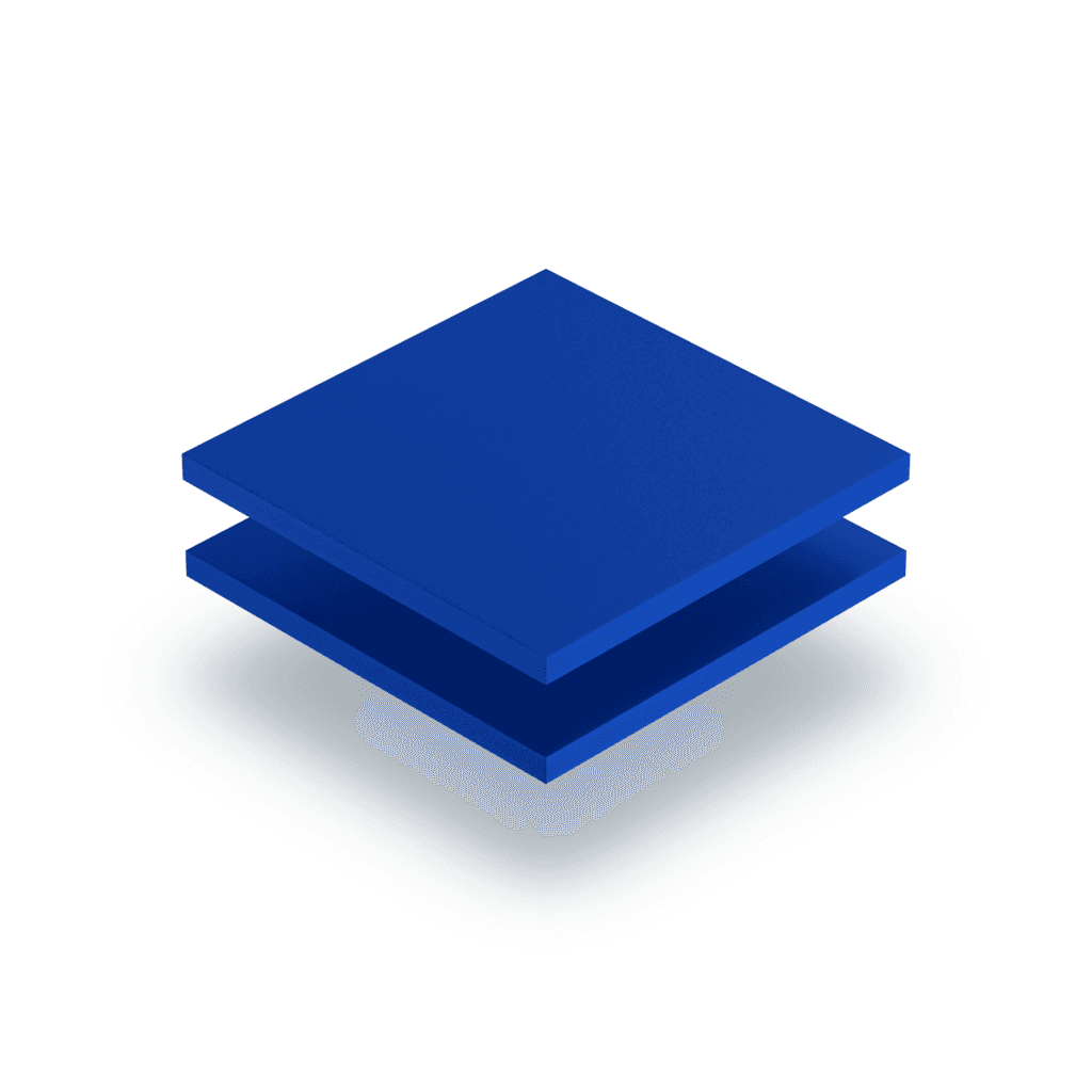 PVC Hartschaumplatte Blau