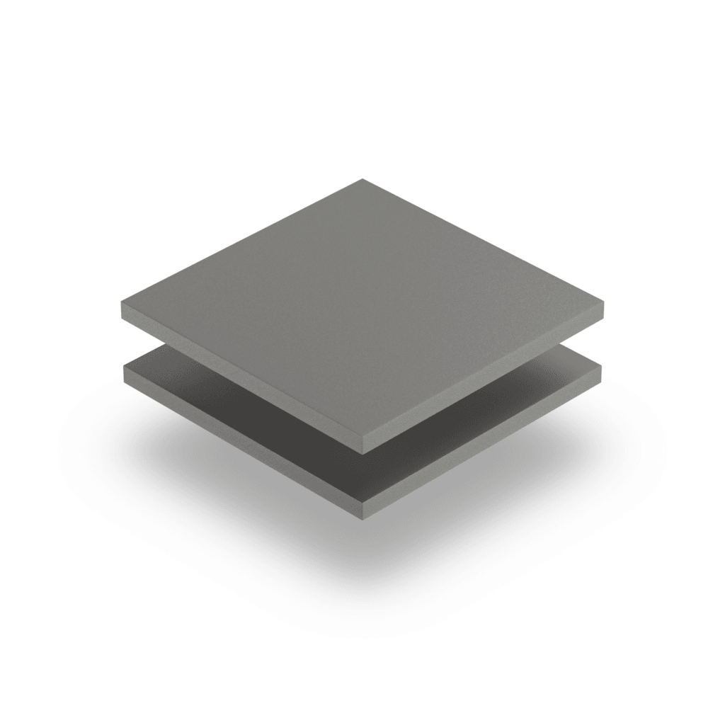 Geschuimd PVC grijs 5 MM RAL 7004
