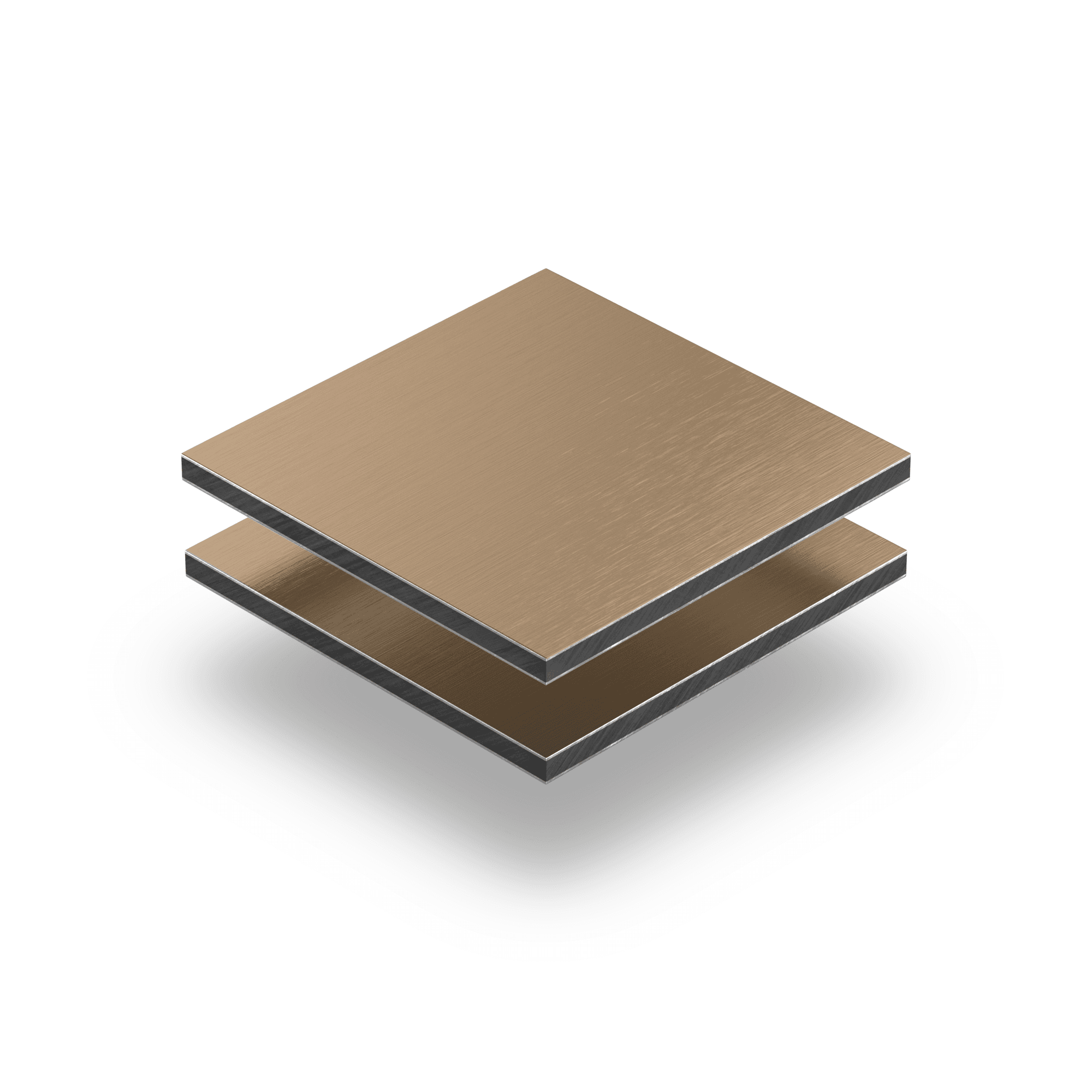 Alupanel brons geborsteld