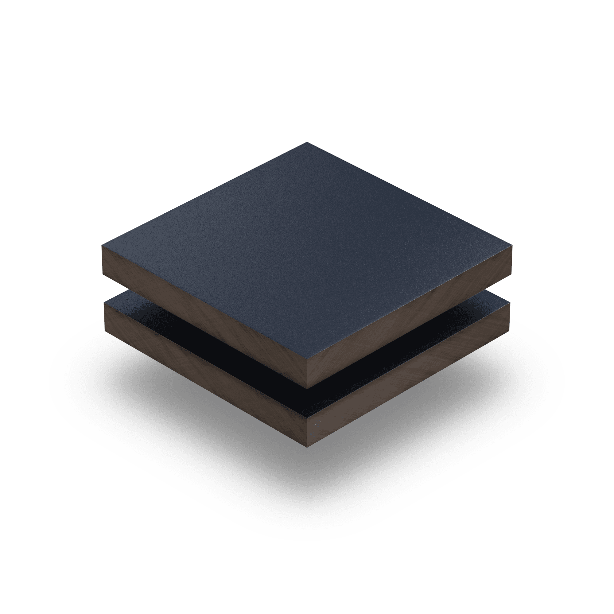 HPL staalblauw structuur 6 mm RAL 5011