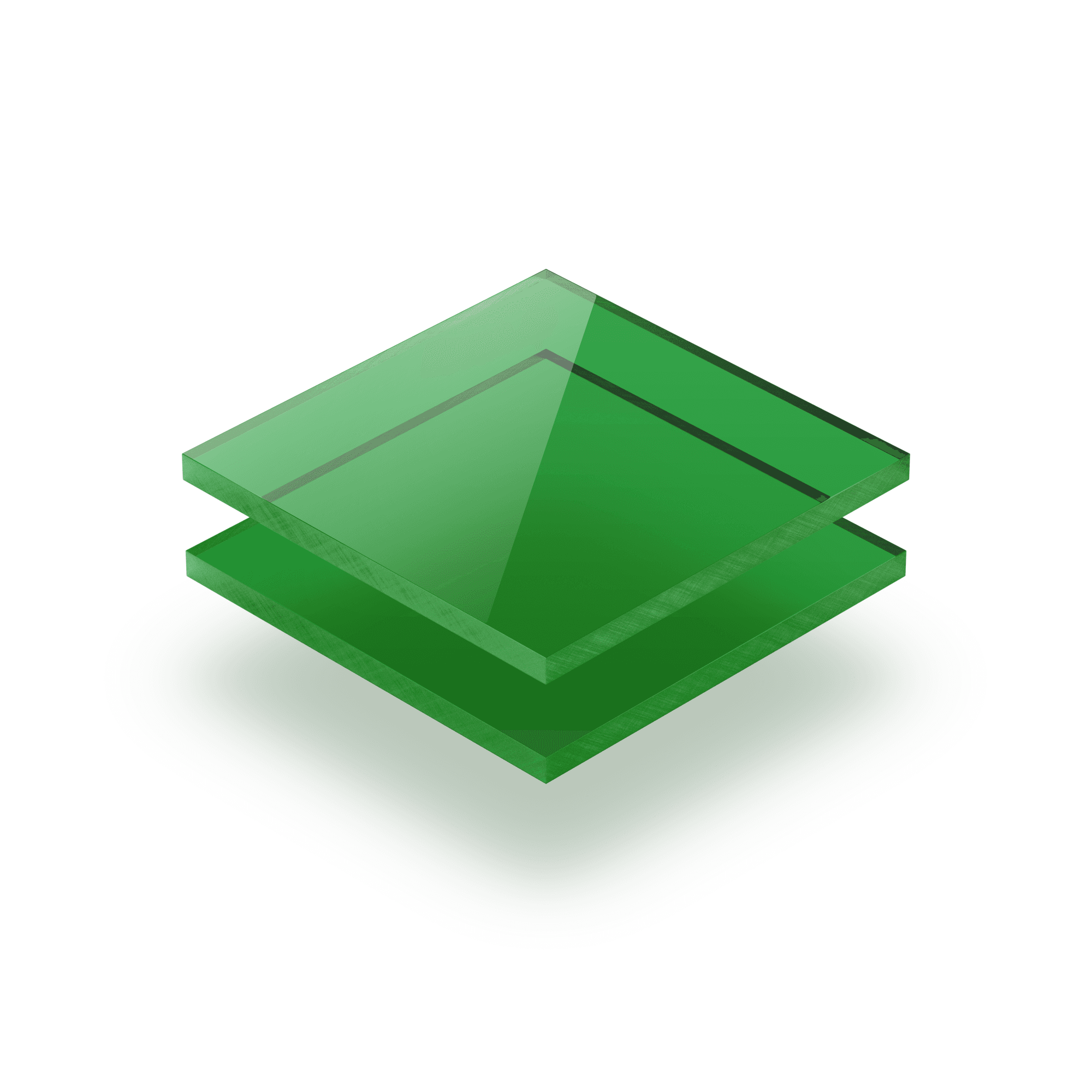 Plexiglas getint groen