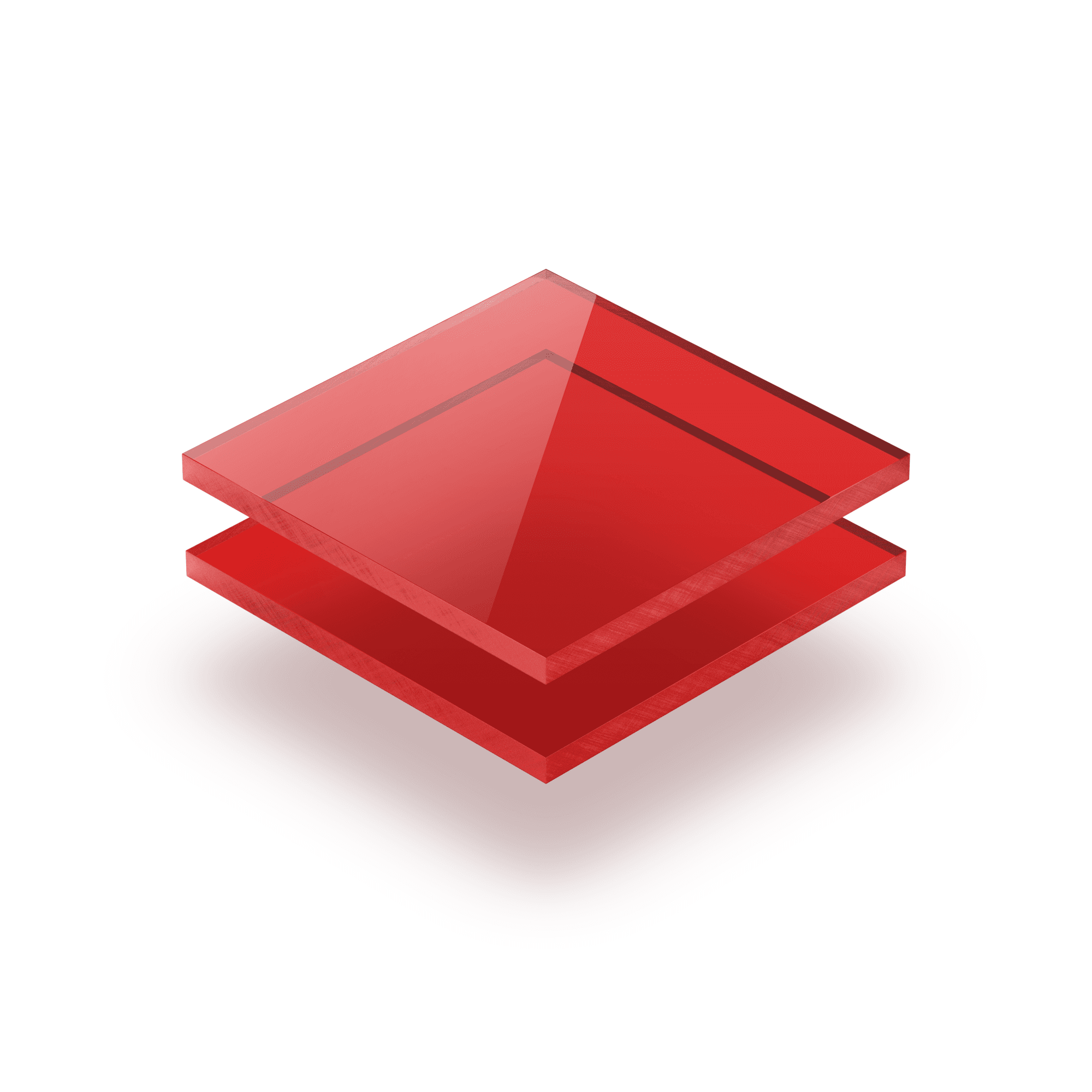 Plexiglas getint rood