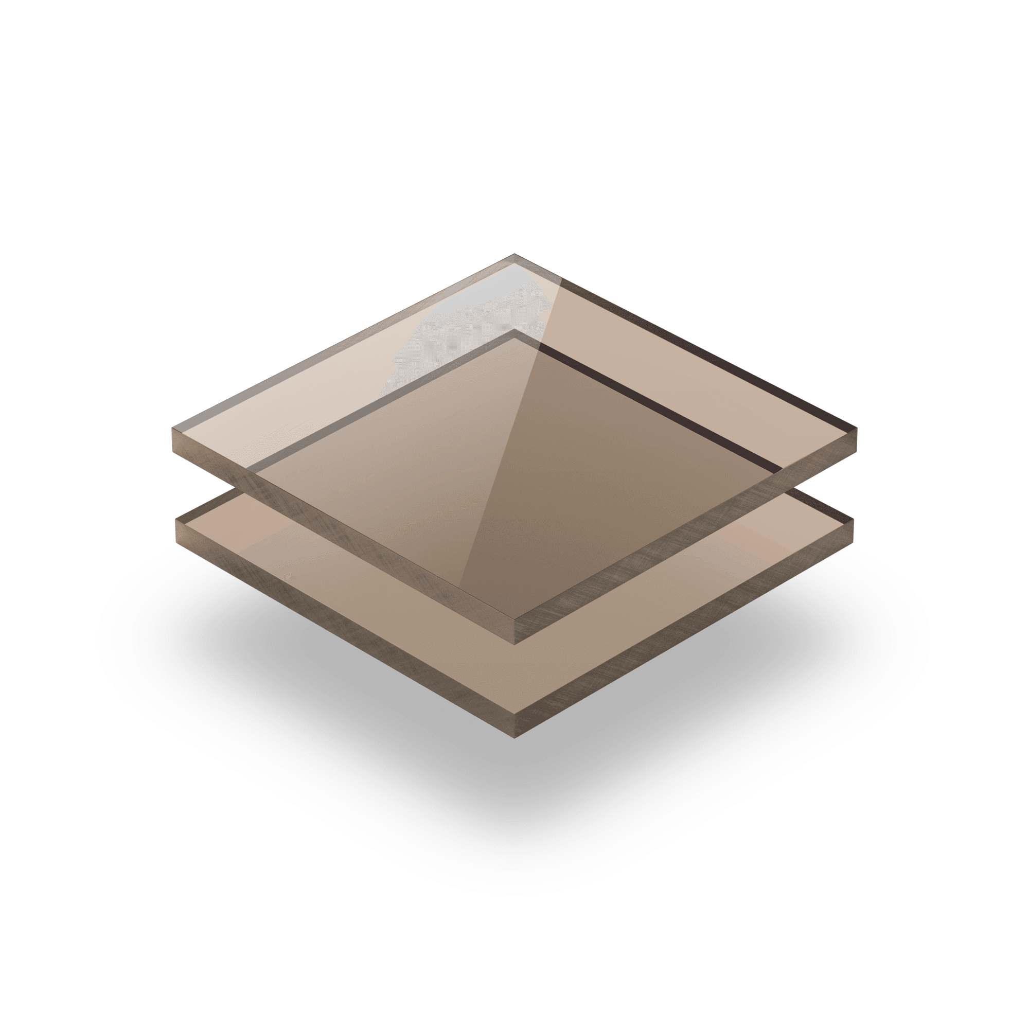 Plexiglas plaat getint bruin