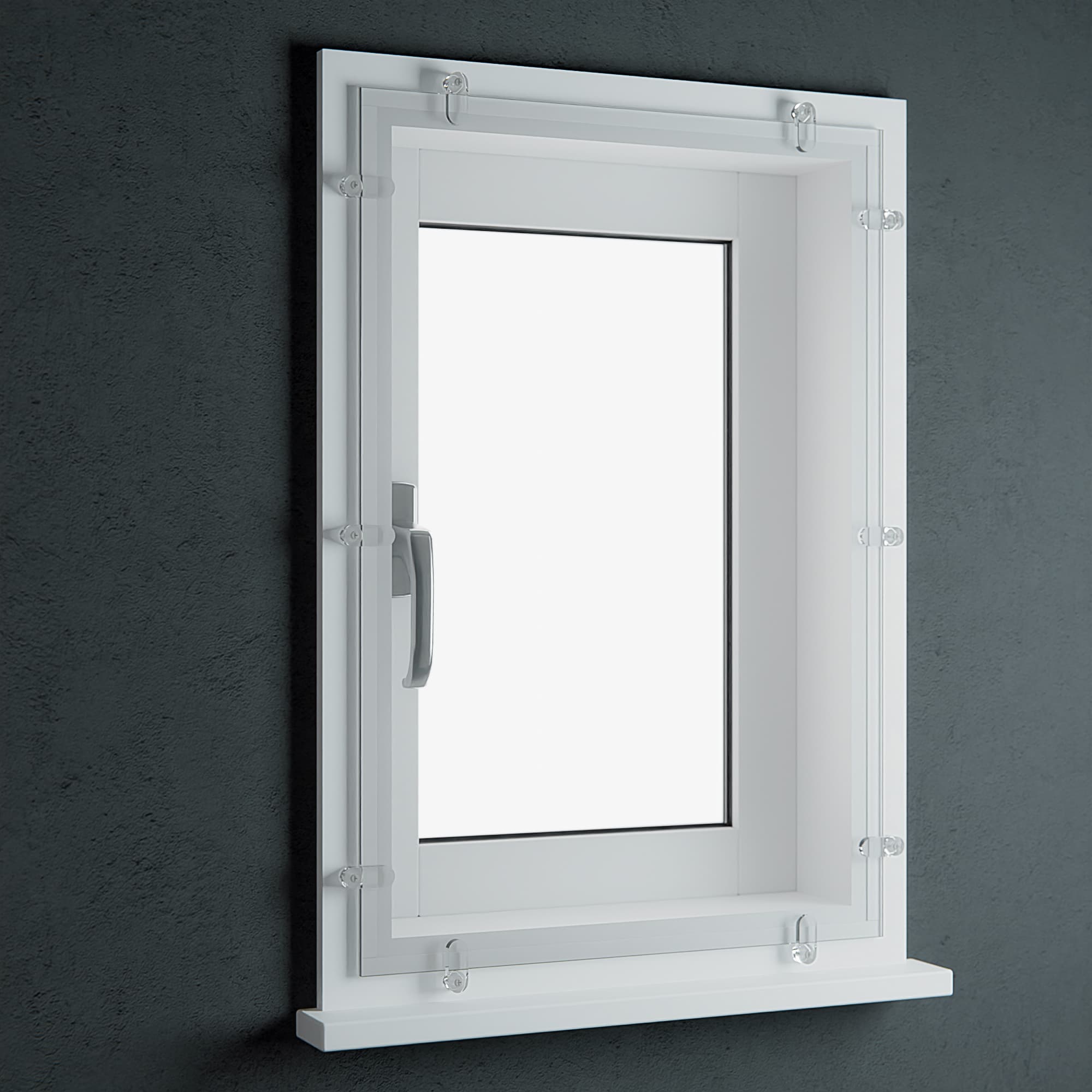 Voorzetraam plexiglas helder 4 mm