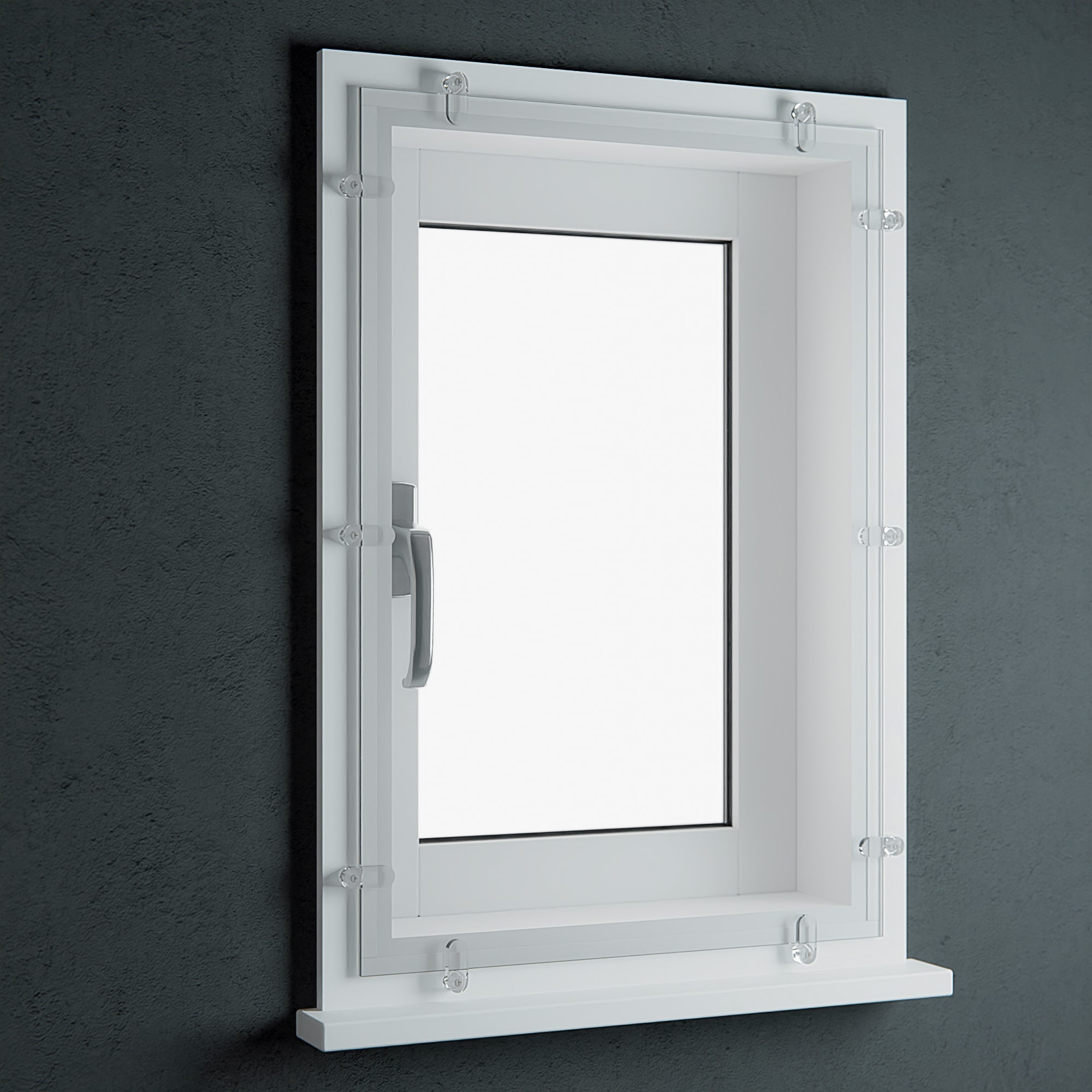 Voorzetraam plexiglas helder 4 mm