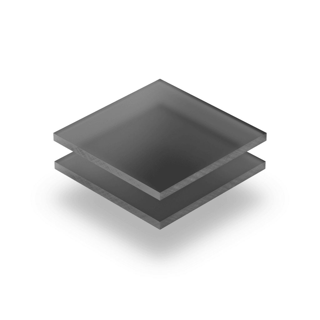 Plaque plexiglass dépoli fumé gris 3mm